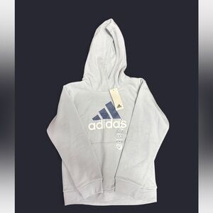 NWT Adidas Girls Light Blue Hoodie | Size 10/12 Medium